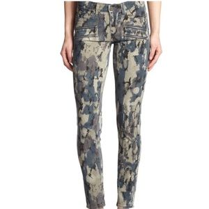 Paige Edgemont Camo Skinny Zipper Jeans